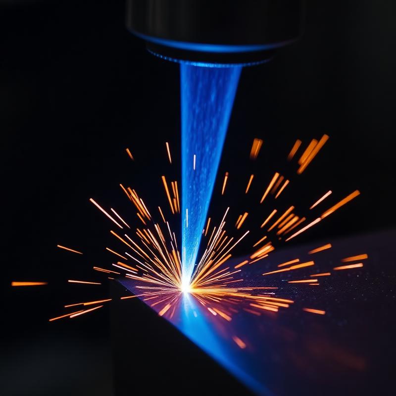 Laser cutting in action